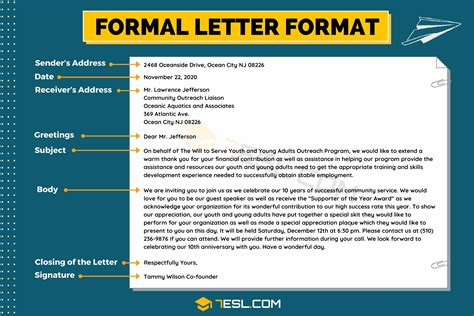 How To Write A Formal Business Letter Template