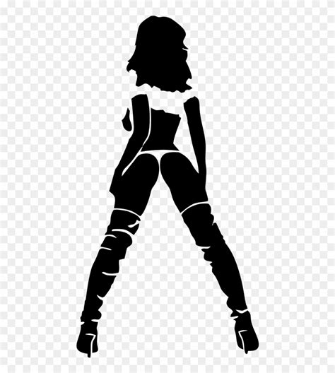 Hot Girl Silhouette Vector At Collection Of Hot Girl