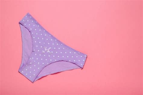 Premium Photo Lilac Cotton Womens Panties