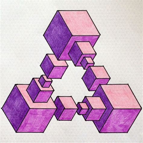Impossible On Behance Geometric Design Art Geometric Drawing