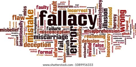 Fallacy Word Cloud Concept Vector Illustration Stock Vector Royalty