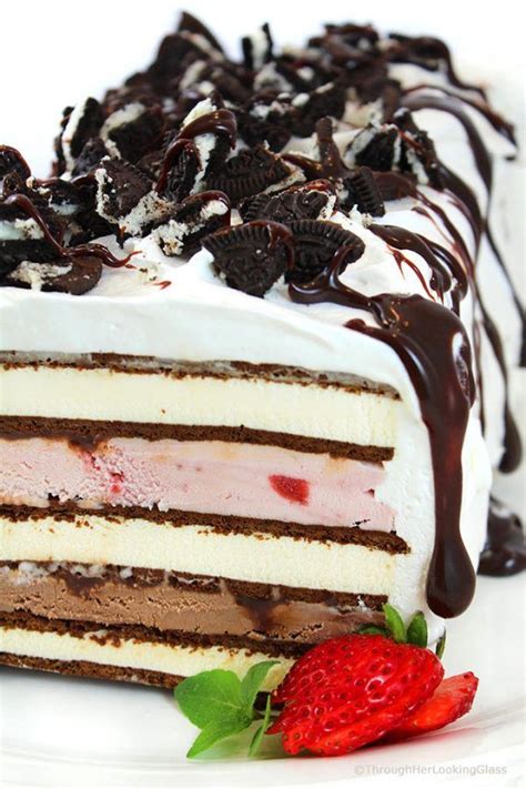 Easy Neapolitan Ice Cream Sandwich Cake Recipe Cake Recipes