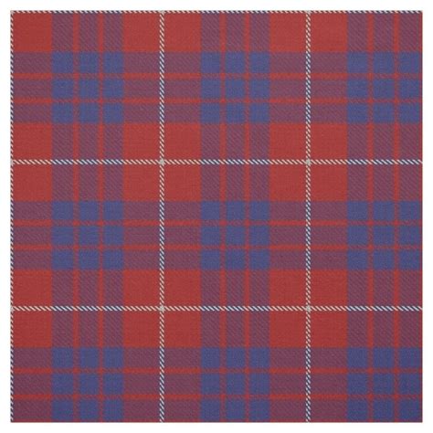 Clan Hamilton Scottish Tartan Plaid Fabric Plaid Fabric Scottish