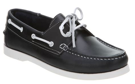 Office Yachting Boat Shoe All Navy Blue Leather In Blue For Men Navy