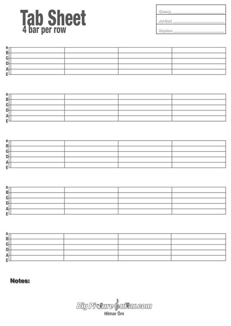 Sheet music and tab for drop d guitar. printable blank guitar tab sheets | music in 2019 | Guitar ...