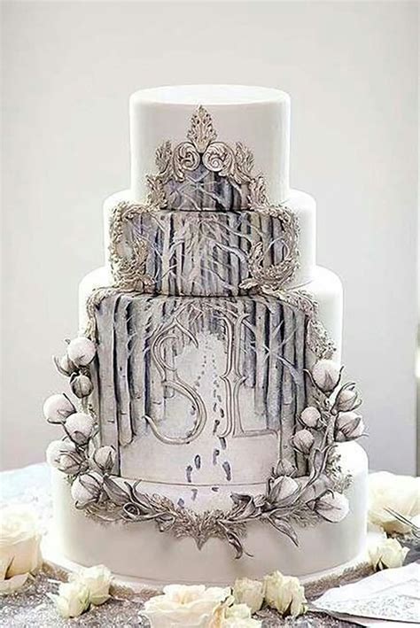Get Inspired With Unique And Eye Catching Wedding Cakes Winter Cake