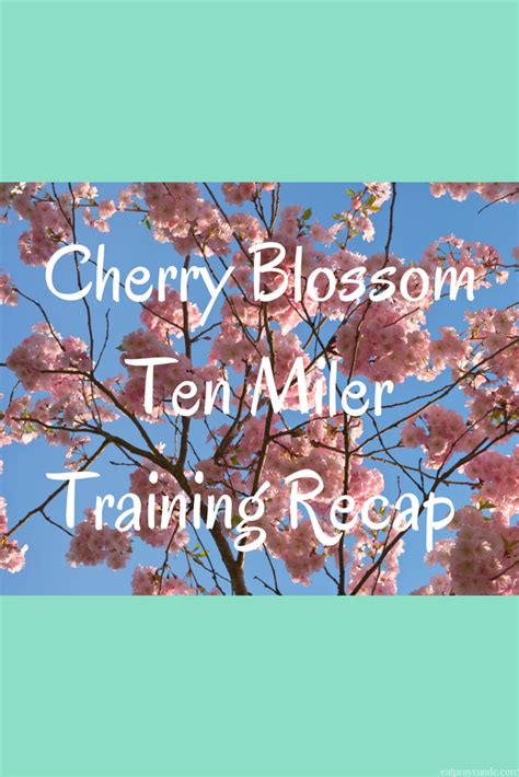 Cherry Blossom Ten Miler Training Recap Week 2 Eat Pray Run Dc