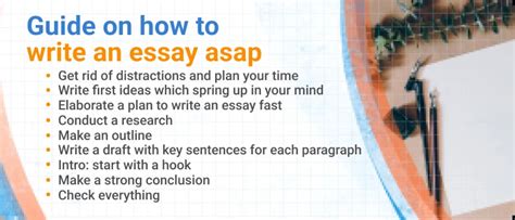 How To Write An Essay Fast Tips And Examples