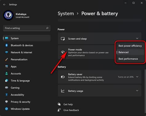 How To Change Power Mode Settings In Windows 11 2021 Techdirs