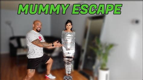 Mummy Duct Tape Escape Challenge Hilarious Youtube