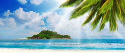 Sunny Tropical Beach On The Island Stock Photo Image 29038398