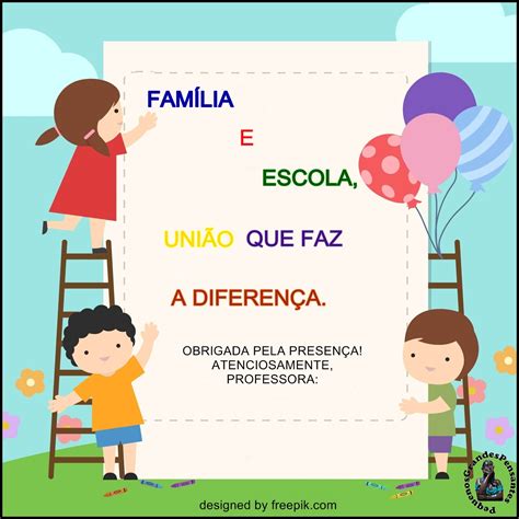 Texto De Acolhimento Para Reunião De Pais