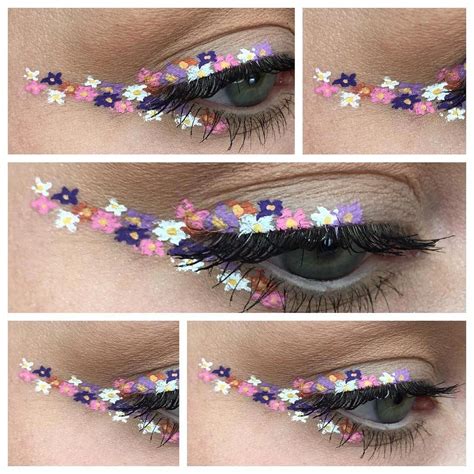 Floral Eyeliner Is The Prettiest Makeup Look For Spring Fashion Magazine Makeuplooks Spring
