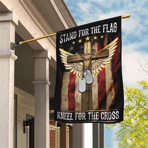 Order American I Stand For The Flag I Kneel For The Cross Flag From