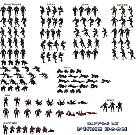 Shadow Ninja Sprite Sheet Pixel Art Characters Sprite Pixel Art Images