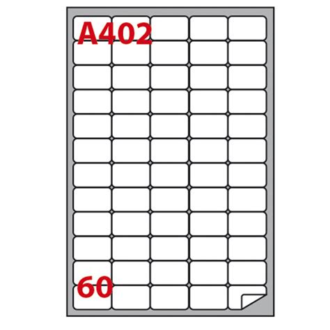 Etichetta Adesiva A402 Permanente 375x235 Mm 60 Etichette Per