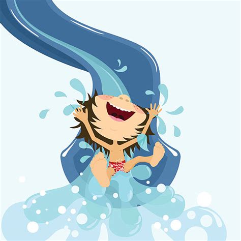 Royalty Free Water Slide Clip Art Vector Images And Illustrations Istock