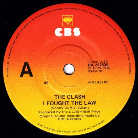 The Clash I Fought The Law 1979 Vinyl Discogs