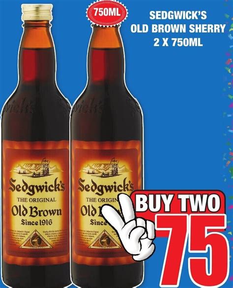 Sedgwicks Old Brown Sherry 2 X 750ml Offer At Boxer Liquors