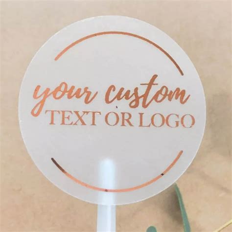 Custom Logo Labels Stickers Personalized Text Business Logo Etsy