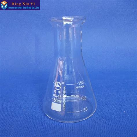Buy 1pc Glass Lab Conical Flask Erlenmeyer Flask 150ml