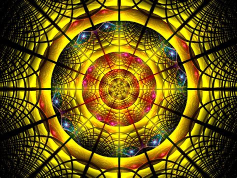 Wallpaper Mandala Pattern Bright Fractal Abstraction Hd