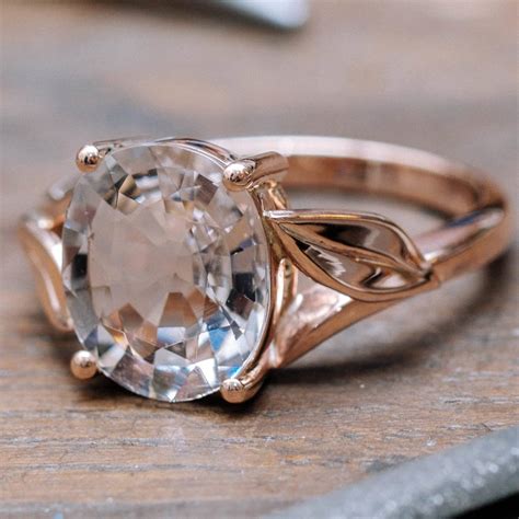 9ct Rose Gold Pink Quartz Ring By Flamingo Jewellery