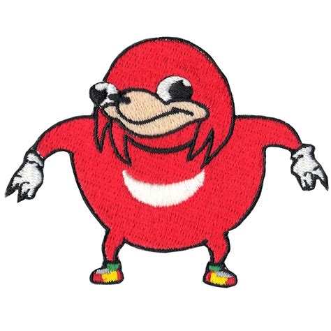 Uganda Knuckles Do You Know The Way Meme Embroidered Iron On Patch