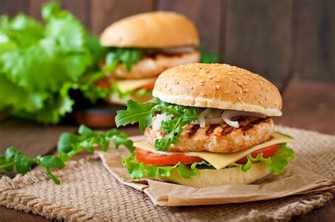 In a large bowl, combine the ground chicken, sour cream, breadcrumbs, chives, garlic, salt, black pepper, mustard, and hot sauce (if using). Cajun Chicken Burgers Recipe | Healthy & Slimming Recipes ...