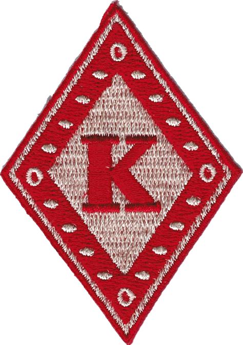 Kappa Alpha Psi Diamond Iron On Patch Redcream 3