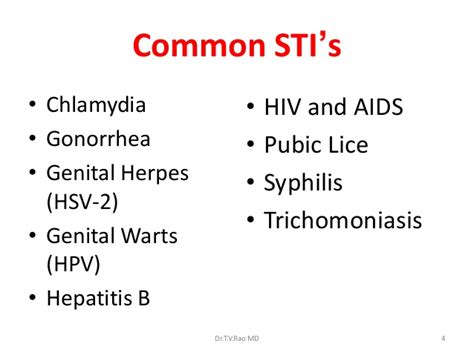 Surgseminar Sexually Transmitted Deseases Sti Introduction