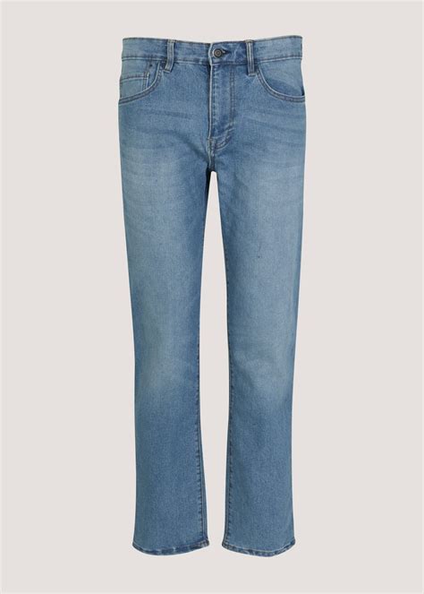 Blue Stretch Straight Fit Jeans Matalan