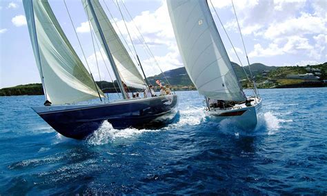 12 Metre Regatta Sailing The Fastest Yachts Sint Maarten Caribbean