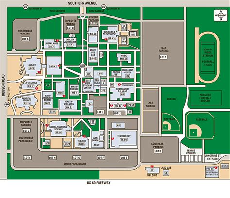 Mountain View College Campus Map Map Of World