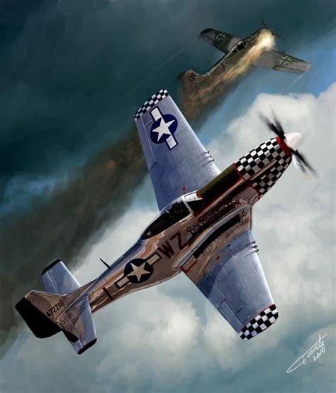 It's more of a lone wolf kind of plane, single piston engine, single seat, you get the idea. p 51mustang by Perun-Tworek on DeviantArt | Wwii fighter ...