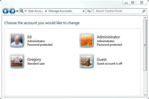 Windows 7 User Accounts And Groups Management