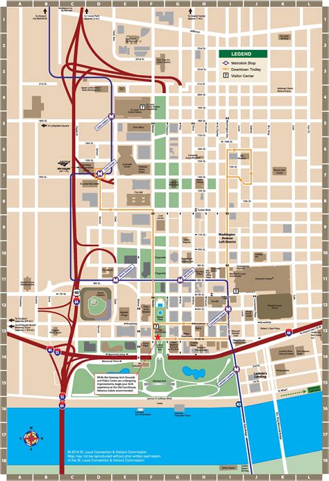 St Louis Downtown Map
