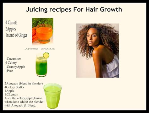 Afro Divas Juicing Recipes For Hair Growth