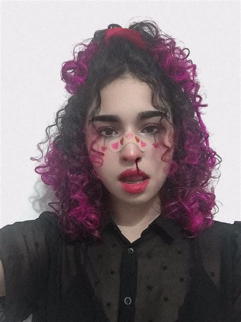 Nose Bleed Egirl Makeup Aesthetic Egirl Makeup Pink Hair