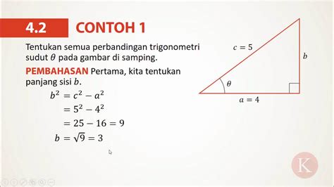 Contoh Soal Perbandingan Trigonometri Pada Segitiga Siku Siku Beserta