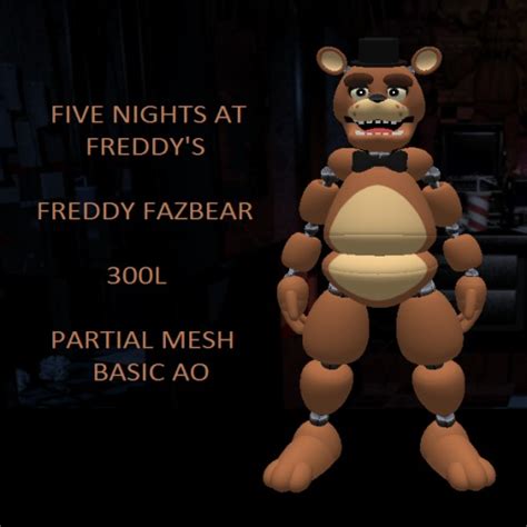 Second Life Marketplace Five Nights At Freddys Fazbear