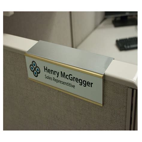 Cubicle Nameplate Holder - 8 x 2 - Walmart.com