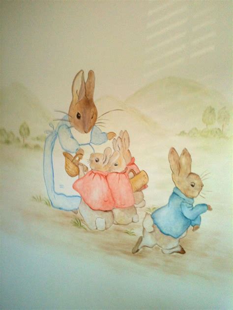 Peter Rabbit Mural Peter Rabbit Nursery Nursery Mural Rabbit