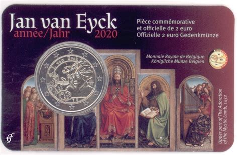 2 Euro Coincard Belgium 2020 Jan Van Eyck Fr Eurofischer
