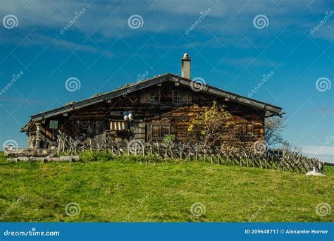 Mountain Cabin On The Alps Stock Image Image Of Hike 209648717