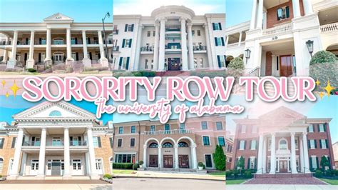 Sorority Row Tour At The University Of Alabama All The Houses On The