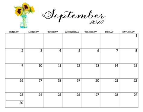 Blank September Calendar Printable Printable World Holiday