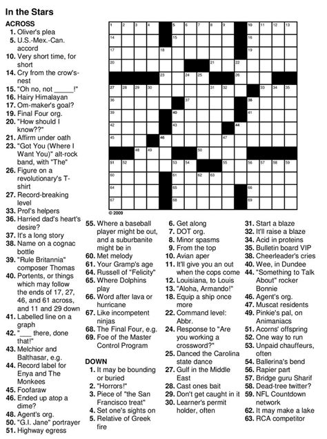 Easy Printable Crossword Puzzles For Beginners Easy Crosswords 2