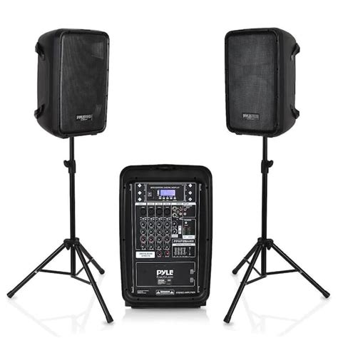 Pyle Stage And Studio 8 In Bluetooth Pa Loud Speaker And 8 Channel