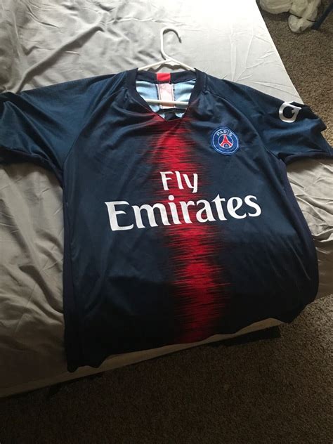 PSG  fly emirates jersey  blue  QNB  eBay